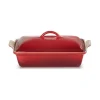 Le Creuset ovenschaal met deksel 33 cm aardewerk kersrood