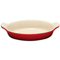 Le Creuset ovenschaal ovaal 28 cm aardewerk kersrood