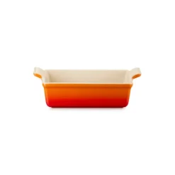 Le Creuset ovenschaal rechthoekig 23 cm aardewerk vulcanique