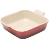 Le Creuset ovenschaal vierkant 23 cm aardewerk kersrood