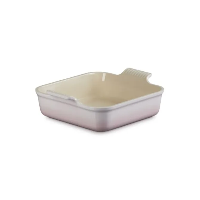Le Creuset ovenschaal vierkant 23 cm aardewerk Shell Pink