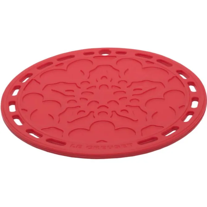 Le Creuset pannenonderzetter ø 20 cm silicone rood