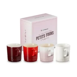 Le Creuset Petits Fours Collection mok 350 ml aardewerk diverse kleuren 4 stuks