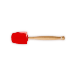 Le Creuset Premium grote lepelspatel 28 cm silicone kersrood