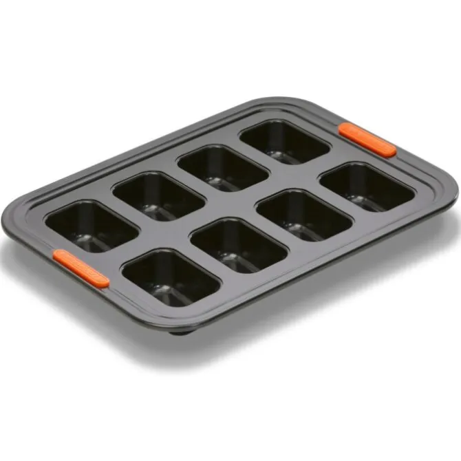 Le Creuset Pâtiliss bakvorm voor 8 mini-cakes staal zwart