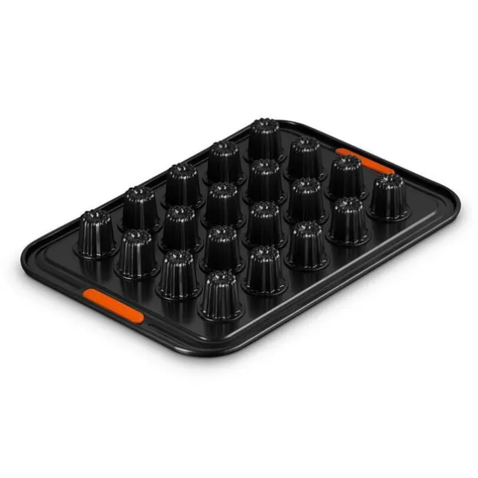 Le Creuset Pâtiliss bakvorm voor 20 mini-cannelés staal zwart