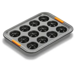 Le Creuset Pâtiliss bakvorm voor 12 mini-tulbanden staal zwart