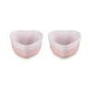 Le Creuset ramekin hart 300 ml aardewerk Shell Pink 2 stuks