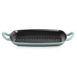 Le Creuset rechthoekige grill 30 cm gietijzer Sea Salt