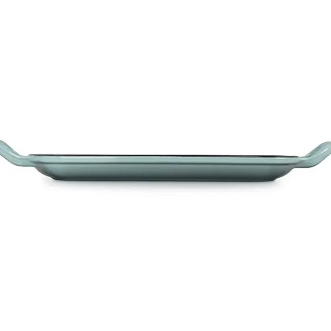 Le Creuset rechthoekige grill 30 cm gietijzer Sea Salt