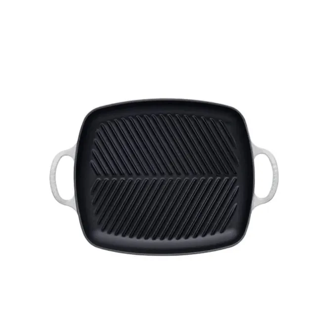 Le Creuset rechthoekige grill 30 cm gietijzer Meringue