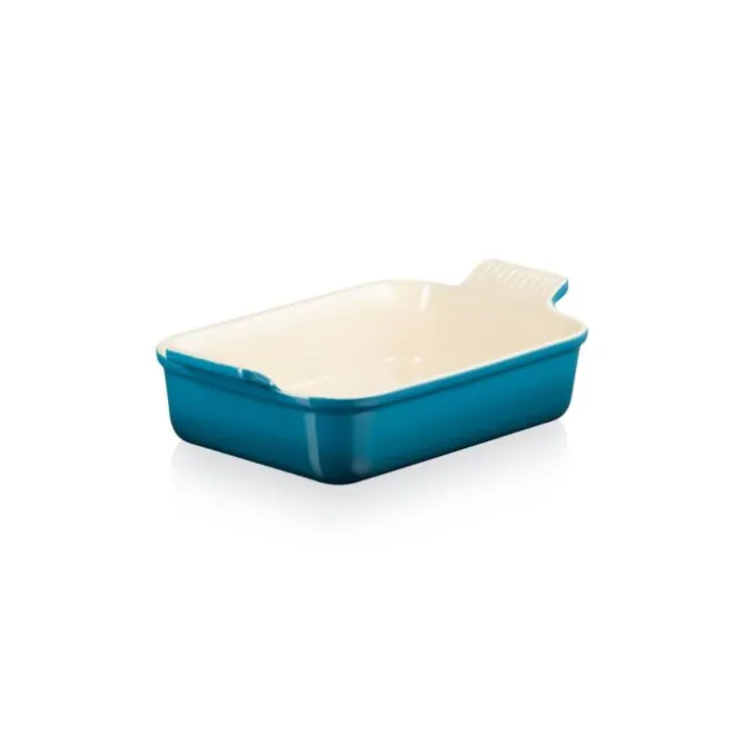 Le Creuset rechthoekige ovenschaal 26 x 19 cm aardewerk Deep Teal