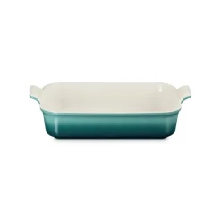 Le Creuset rechthoekige ovenschaal 32 x 24 cm aardewerk Bleu Riviera