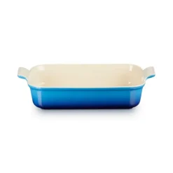 Le Creuset rechthoekige ovenschaal 32 x 24 cm aardewerk Azure