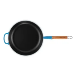 Le Creuset sauteerpan rond met open greep ø 28 cm gietijzer Azure