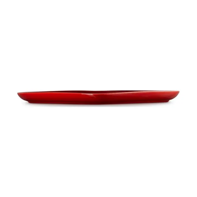 Le Creuset schaal hart 32 cm aardewerk kersrood