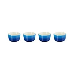 Le Creuset schaaltje 100 ml ø 7,8 cm aardewerk Azure 4 stuks