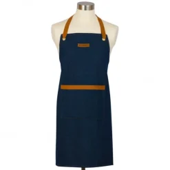 Le Creuset schort 80 x 70 cm textiel Denim