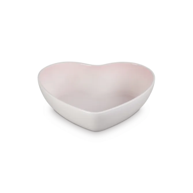 Le Creuset serveerschaal hart 2,9 liter aardewerk Shell Pink