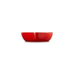 Le Creuset serveerschaal hart 2,9 liter aardewerk kersrood