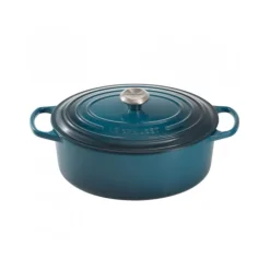 Le Creuset Signature braadpan ovaal 6,3 liter ø 31 cm gietijzer Deep Teal