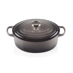 Le Creuset Signature braadpan ovaal 4,7 liter ø 29 cm gietijzer Flint