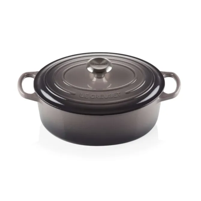 Le Creuset Signature braadpan ovaal 4,7 liter ø 29 cm gietijzer Flint