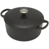 Le Creuset Signature braadpan 3,3 liter ø 22 cm gietijzer matzwart