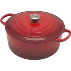 Le Creuset Signature braadpan 12 liter ø 34 cm gietijzer kersrood
