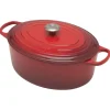 Le Creuset Signature braadpan ovaal 8,9 liter ø 35 cm gietijzer kersrood