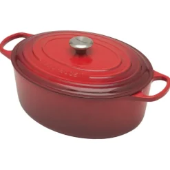 Le Creuset Signature braadpan ovaal 8,9 liter ø 35 cm gietijzer kersrood