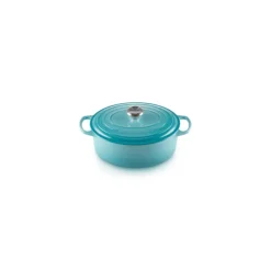 Le Creuset Signature braadpan ovaal 4,7 liter ø 29 cm gietijzer Caribbean Blue