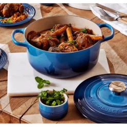 Le Creuset Signature braadpan 1,8 liter ø 18 cm gietijzer Azure