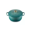 Le Creuset Signature braadpan 2,4 liter ø 20 cm gietijzer Bleu Riviera