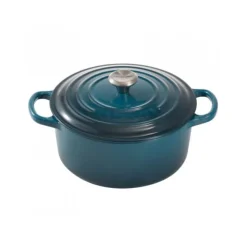 Le Creuset Signature braadpan 4,2 liter ø 24 cm gietijzer Deep Teal