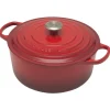 Le Creuset Signature braadpan 6,7 liter ø 28 cm gietijzer kersrood