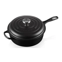 Le Creuset Signature Cassadou braadpan ø 26 cm gietijzer mat zwart