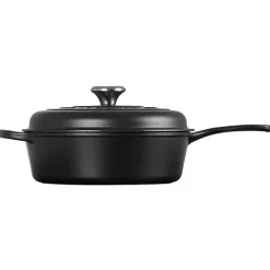 Le Creuset Signature Cassadou braadpan ø 26 cm gietijzer mat zwart