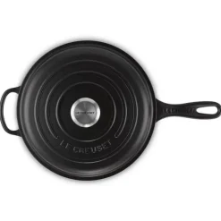 Le Creuset Signature Cassadou braadpan ø 26 cm gietijzer mat zwart