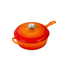 Le Creuset Signature Cassadou braadpan ø 26 cm gietijzer vulcanique