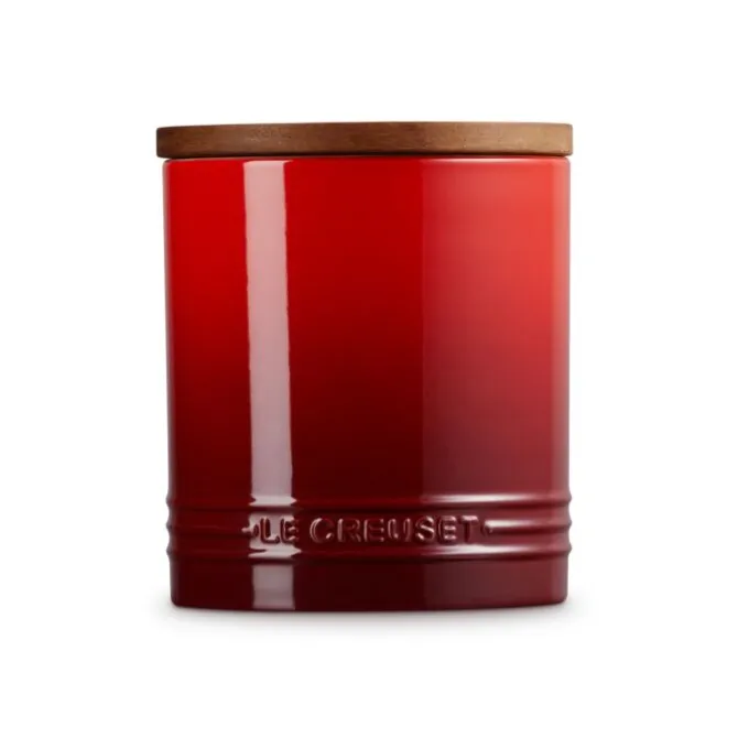 Le Creuset Signature voorraadpot 1,1 liter aardewerk kersroo