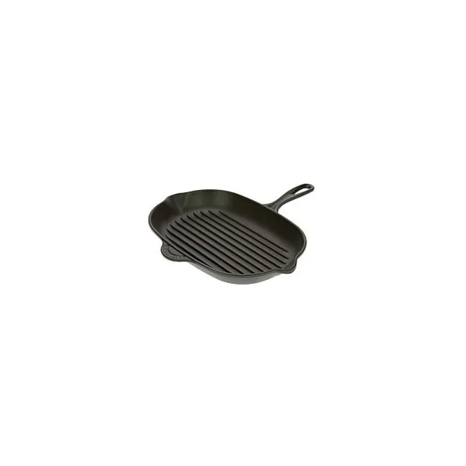 Le Creuset skillet grill ovaal ø 32 cm gietijzer matzwart