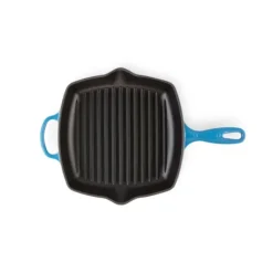 Le Creuset skillet grill vierkant 26 cm gietijzer Azure