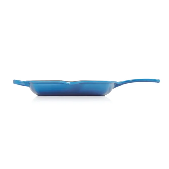Le Creuset skillet grill vierkant 26 cm gietijzer Azure