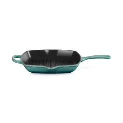 Le Creuset skillet grill vierkant 26 cm gietijzer Bleu Riviera