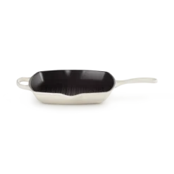 Le Creuset skillet grill vierkant 26 cm gietijzer meringue