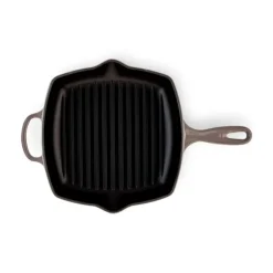 Le Creuset skillet grill vierkant 26 cm gietijzer Flint