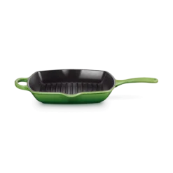 Le Creuset skillet grill vierkant 26 cm gietijzer bamboo