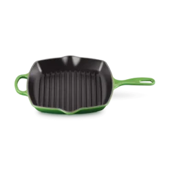 Le Creuset skillet grill vierkant 26 cm gietijzer bamboo