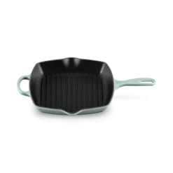 Le Creuset skillet grill vierkant 26 cm gietijzer Sea Salt